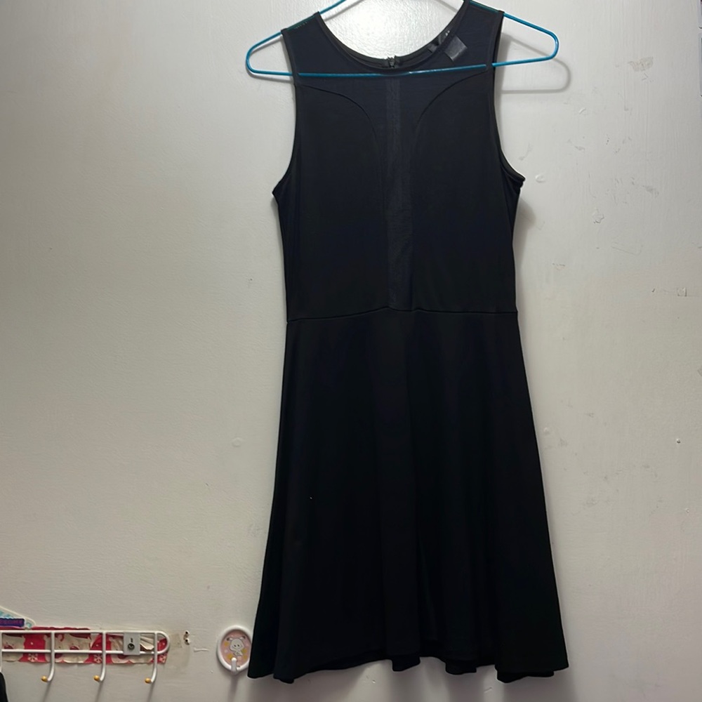 Aqua black dress